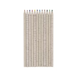 Набор цветных карандашей из "газетной бумаги" в тубе "News", 12шт.