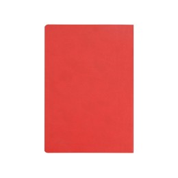 Блокнот «Wispy» линованный в мягкой обложке, красный (P)