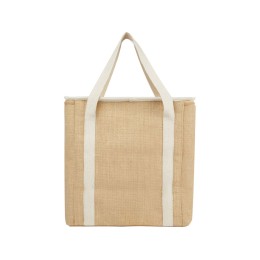 Эко-сумка Джута 19 л из джута плотностью 300 г/м2, белый/натуральный