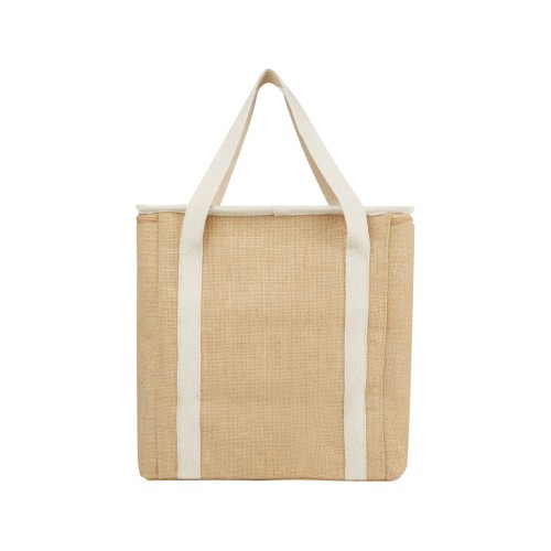 Эко-сумка Джута 19 л из джута плотностью 300 г/м2, белый/натуральный
