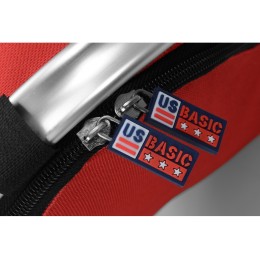 Изотермическая сумка-холодильник "FROST" складная с алюминиевой рамой, красный