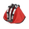 Изотермическая сумка-холодильник "FROST" складная с алюминиевой рамой, красный (Р)