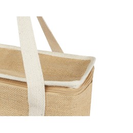 Эко-сумка Джута 19 л из джута плотностью 300 г/м2, белый/натуральный