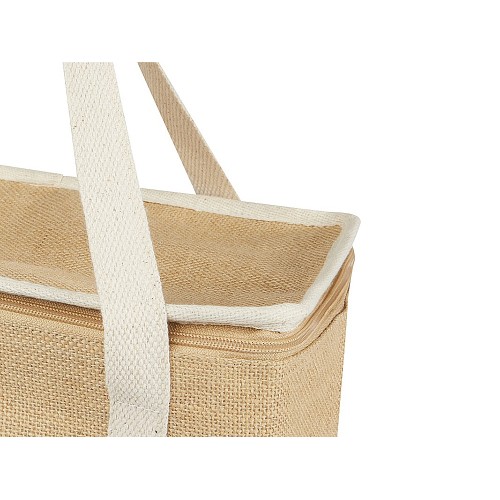 Эко-сумка Джута 19 л из джута плотностью 300 г/м2, белый/натуральный