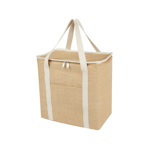 Эко-сумка Джута 19 л из джута плотностью 300 г/м2, белый/натуральный