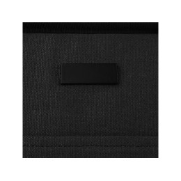 Пищевая сумка-холодильник Joey из брезента, переработанного по стандарту GRS, объемом 6 л на 9 банок, черный