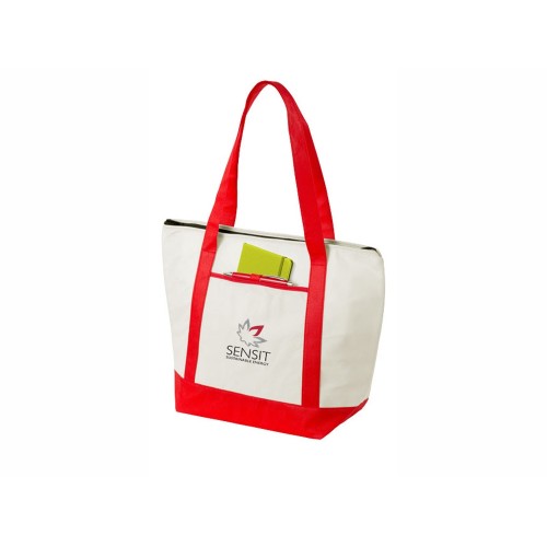 Сумка-холодильник "Lighthouse", натуральный/красный