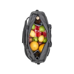 Сумка-холодильник Fabrizio со штопором, серый/черный