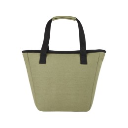 Пищевая сумка-холодильник Joey из брезента, переработанного по стандарту GRS, объемом 6 л на 9 банок, оливковый