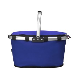 Изотермическая сумка-холодильник "FROST" складная с алюминиевой рамой, синий