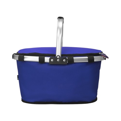 Изотермическая сумка-холодильник "FROST" складная с алюминиевой рамой, синий