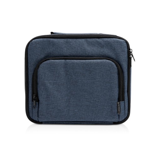 Сумка-холодильник из переработанного полиэстера Сотэк (SOTEK), меланжевый синий