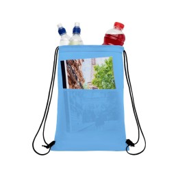 Сумка-холодильник Oriole на шнуровке на 12 банок, синий