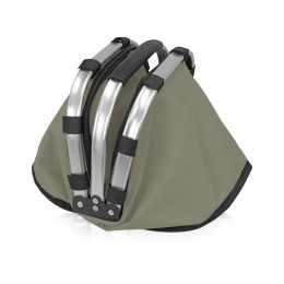 Изотермическая сумка-холодильник "FROST" складная с алюминиевой рамой, серый