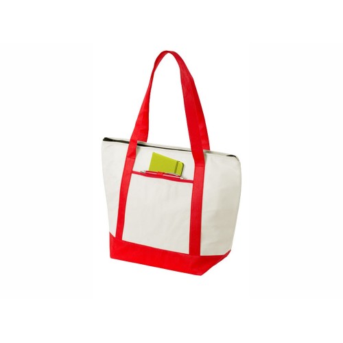 Сумка-холодильник "Lighthouse", натуральный/красный