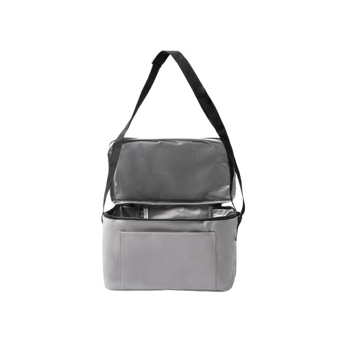 Сумка-холодильник из искусственной кожи с регулируемыми ручками Дэнвер (DENVER), серый