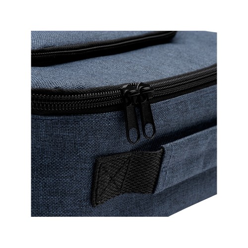 Сумка-холодильник из переработанного полиэстера Сотэк (SOTEK), меланжевый синий