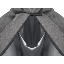 Сумка-холодильник Fabrizio со штопором, серый/черный