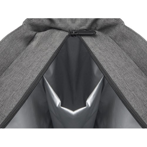 Сумка-холодильник Fabrizio со штопором, серый/черный