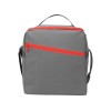 Изотермическая сумка-холодильник "Classic" c контрастной молнией, серый/красный