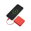 Внешний аккумулятор со встроенным кабелем USB-C «Дэнси», 5000 мАч, красный