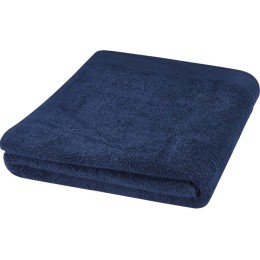 Полотенце для ванной Riley из хлопка плотностью 550 г/м2 и размером 100x180 см, темно-синий