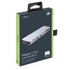 USB-C адаптер для MacBook 7-в-1, серебро, Deppa