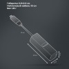 USB-хаб 3 в 1 USB-C - USB-A3.0 + USB-C PD100Вт + HDMI, серый, Deppa