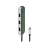Хаб USB Rombica Type-C Chronos Green (Р)