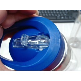 Бутылка для воды "Pallant ", тритан, 700мл, прозрачный/синий