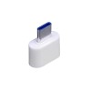 Универсальный адаптер USB Type-C папа Type-A мама, белый