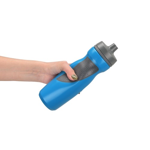 Спортивная бутылка «Flex» 709 мл, голубой/серый