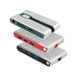 Хаб USB Rombica Type-C Hermes Red (Р)