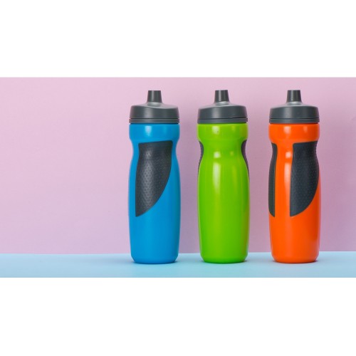 Спортивная бутылка «Flex» 709 мл, голубой/серый