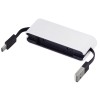USB-хаб «Hubix» с коннектором 2-в-1 USB-C и USB-A, 2.0, белый