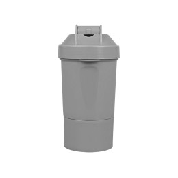 Шейкер для спортивного питания «Level Up», серый