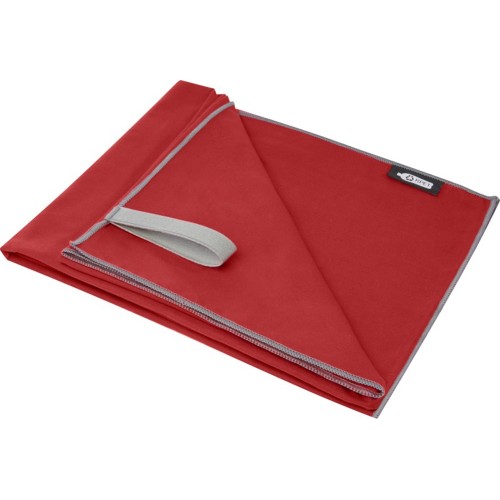 Pieter сверхлегкое быстросохнущее полотенце из переработанного РЕТ-пластика, красный