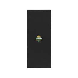 Lucas спортивное полотенце из переработанного полиэстера 30х80 см - сплошной черный