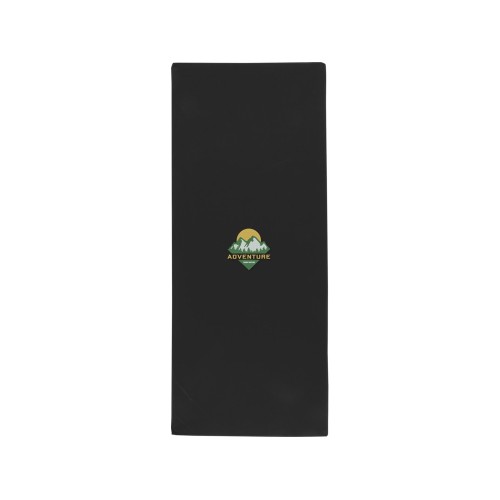 Lucas спортивное полотенце из переработанного полиэстера 30х80 см - сплошной черный