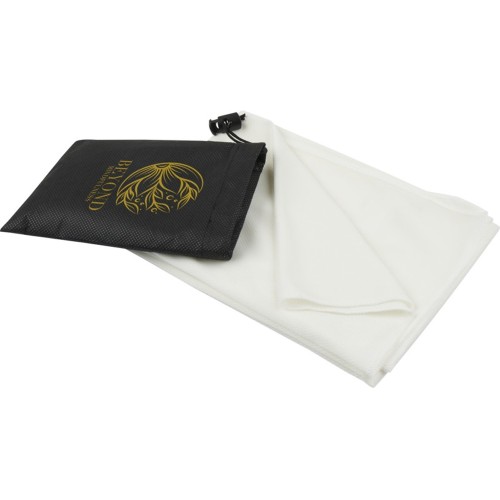 Lucas спортивное полотенце из переработанного полиэстера 50х100 см - Белый