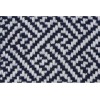 Плед акриловый Tassel с белой бахромой, темно-синий