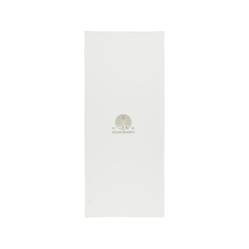 Lucas спортивное полотенце из переработанного полиэстера 30х80 см - Белый