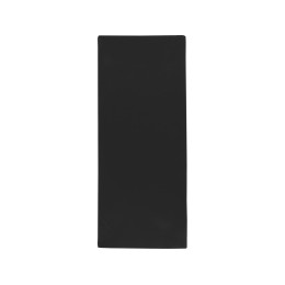 Lucas спортивное полотенце из переработанного полиэстера 30х80 см - сплошной черный