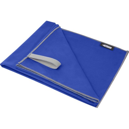 Pieter сверхлегкое быстросохнущее полотенце из переработанного РЕТ-пластика, process blue