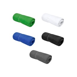 Легкое полотенце Gulpi  из микрофибры RPET с ремешком для складывания, 70*120 см, черный