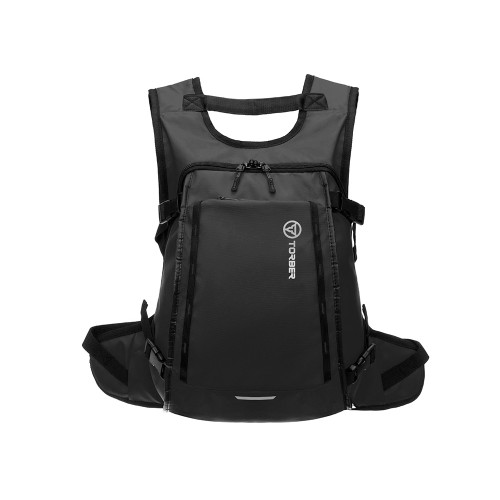 Рюкзак TORBER РИТМ, черный, полиэстер 900D с PU покрытием, 45 х 32 х 20 см