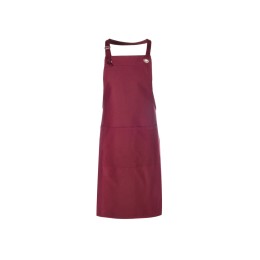 Хлопковый фартук Delight с карманом и регулируемыми завязками, бургунди