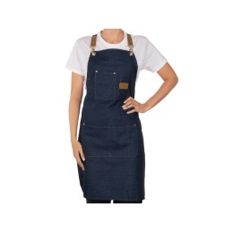 Джинсовый фартук с карманами Fry, синий