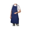Хлопковый фартук Delight с карманом и регулируемыми завязками, синий нэйви