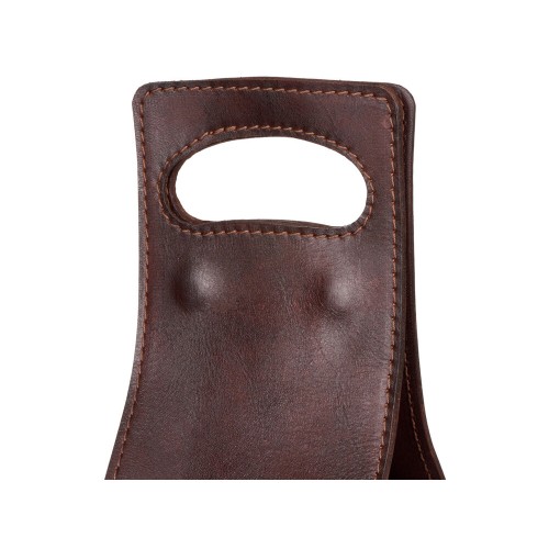 Набор: фартук из натуральной кожи в тубусе, темно-коричневый